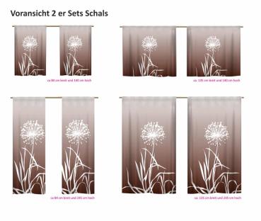 Allium 24 -  coffee Schiebevorhang blickdicht